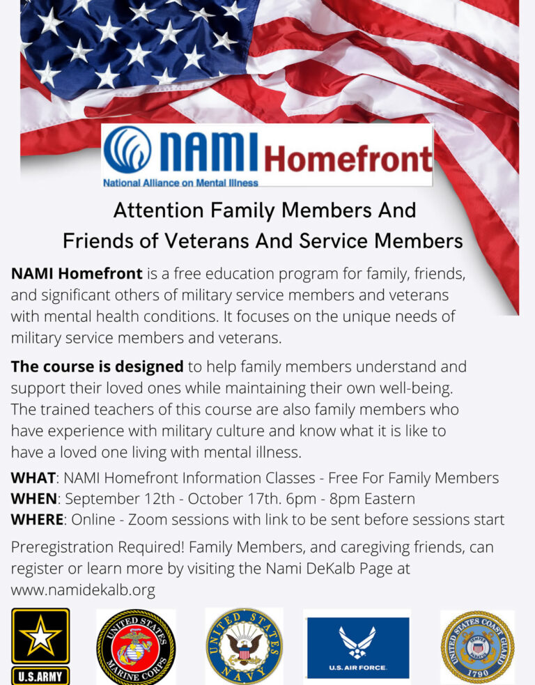 NAMI Homefront for Family Members and Friends of Veterans & Service ...