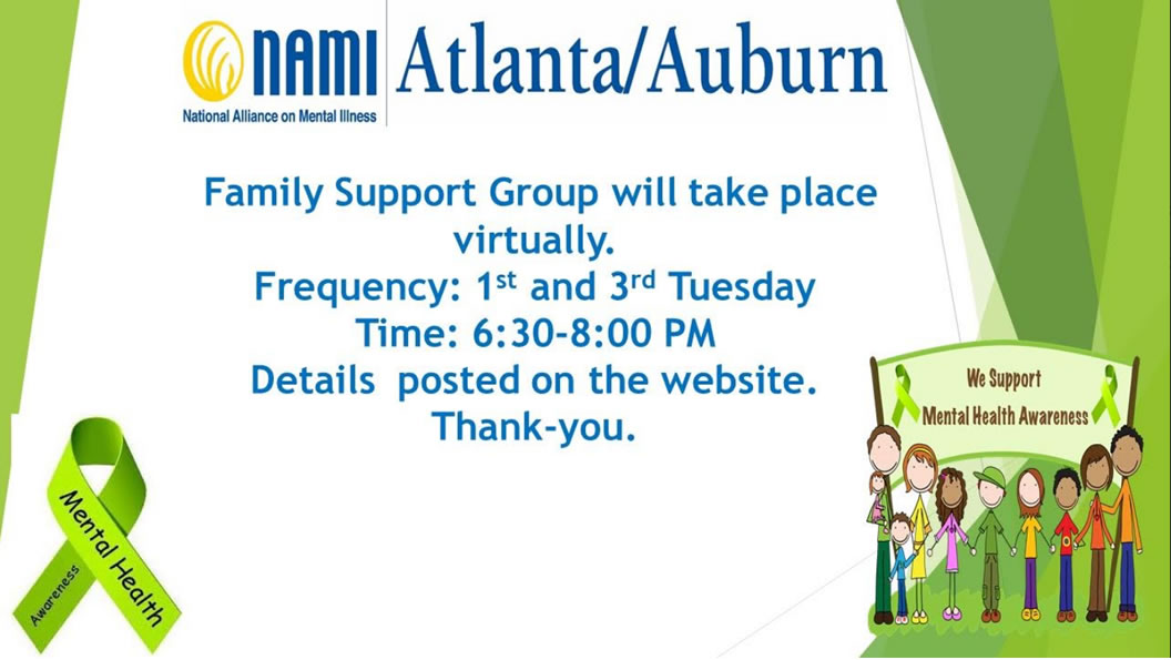 NAMI Atlanta Auburn Connections Family Support